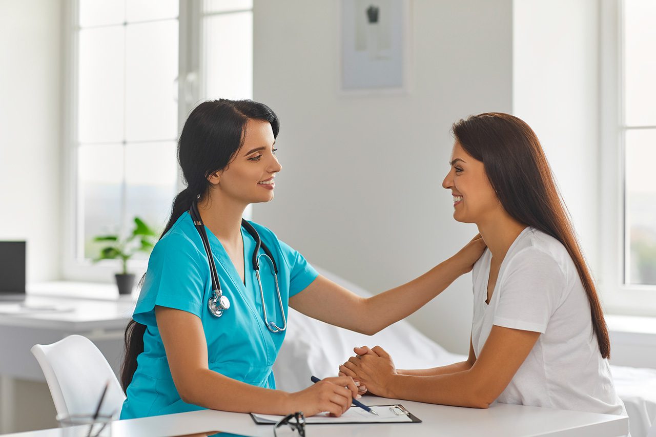 Doctor with a woman Doctor with a woman